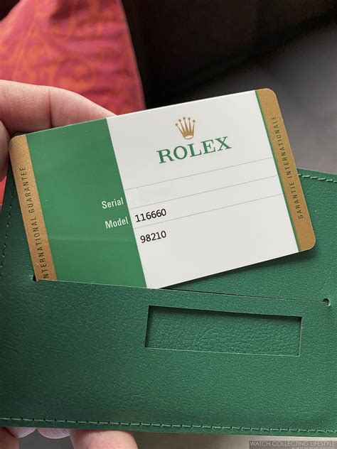 rolex guarantee card authenticity check